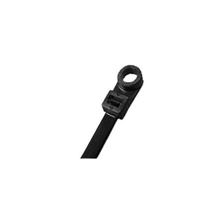 Del City Div Of Actuant Cable Tie, 9 in L, Black, Nylon 6/6 9653